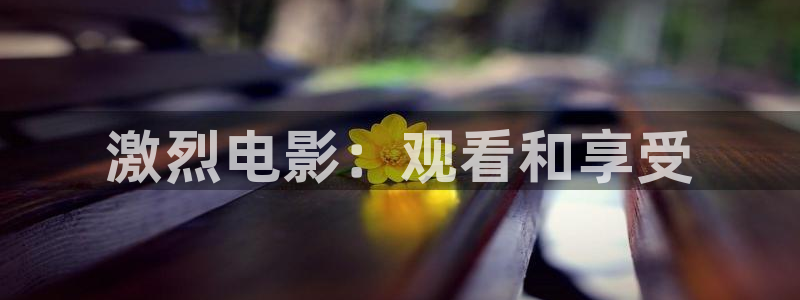 新视觉影院4080：激烈电影：观看和享受