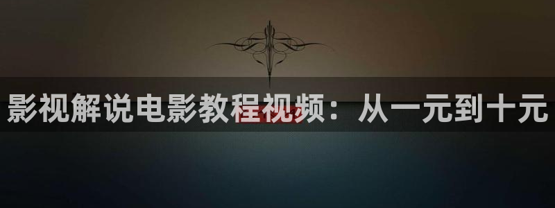 4480新视觉电视剧免费观看：影视解说电影教程视频：从一元到十元