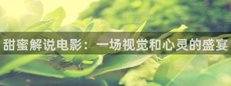 新视觉影院手机版：甜蜜解说电影：一场视觉和心灵的盛宴